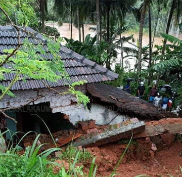 മലപ്പുറത്ത് 35 വീടുകൾ ഭാഗികമായി തകർന്നു