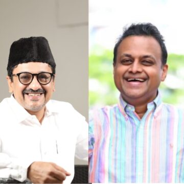 സാദിഖലി ശിഹാബ് തങ്ങളും ഹാരിസ് ബീരാൻ എം.പി യും അമേരിക്കൻ പര്യടനത്തിന്