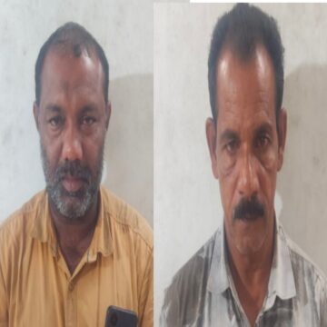 പെരിയാറിൽ നിന്ന് മണൽക്കടത്ത് രണ്ട് പേർ പിടിയിൽ.