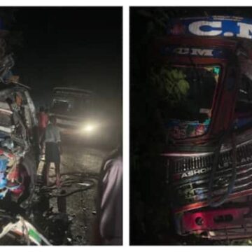 ശബരിമല തീർഥാടകർ സഞ്ചരിച്ചിരുന്ന ബസ് മറിഞ്ഞ് ഒരാൾ മരിച്ചു