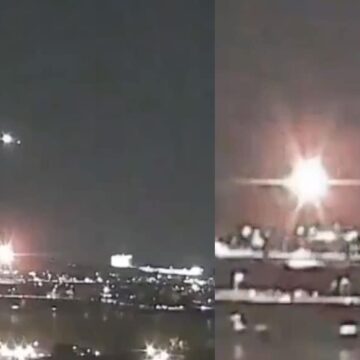 യാത്രാ വിമാനം സൈനിക ഹെലികോപ്റ്ററുമായി കൂട്ടിയിടിച്ച് തകര്‍ന്നു